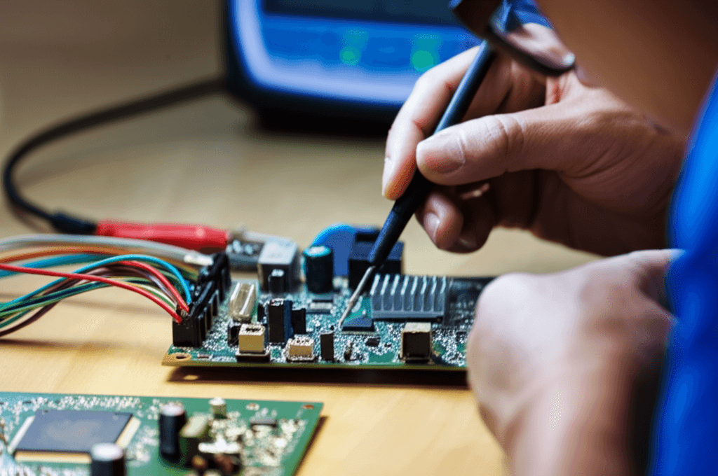 Technicien GlassAuto au travail